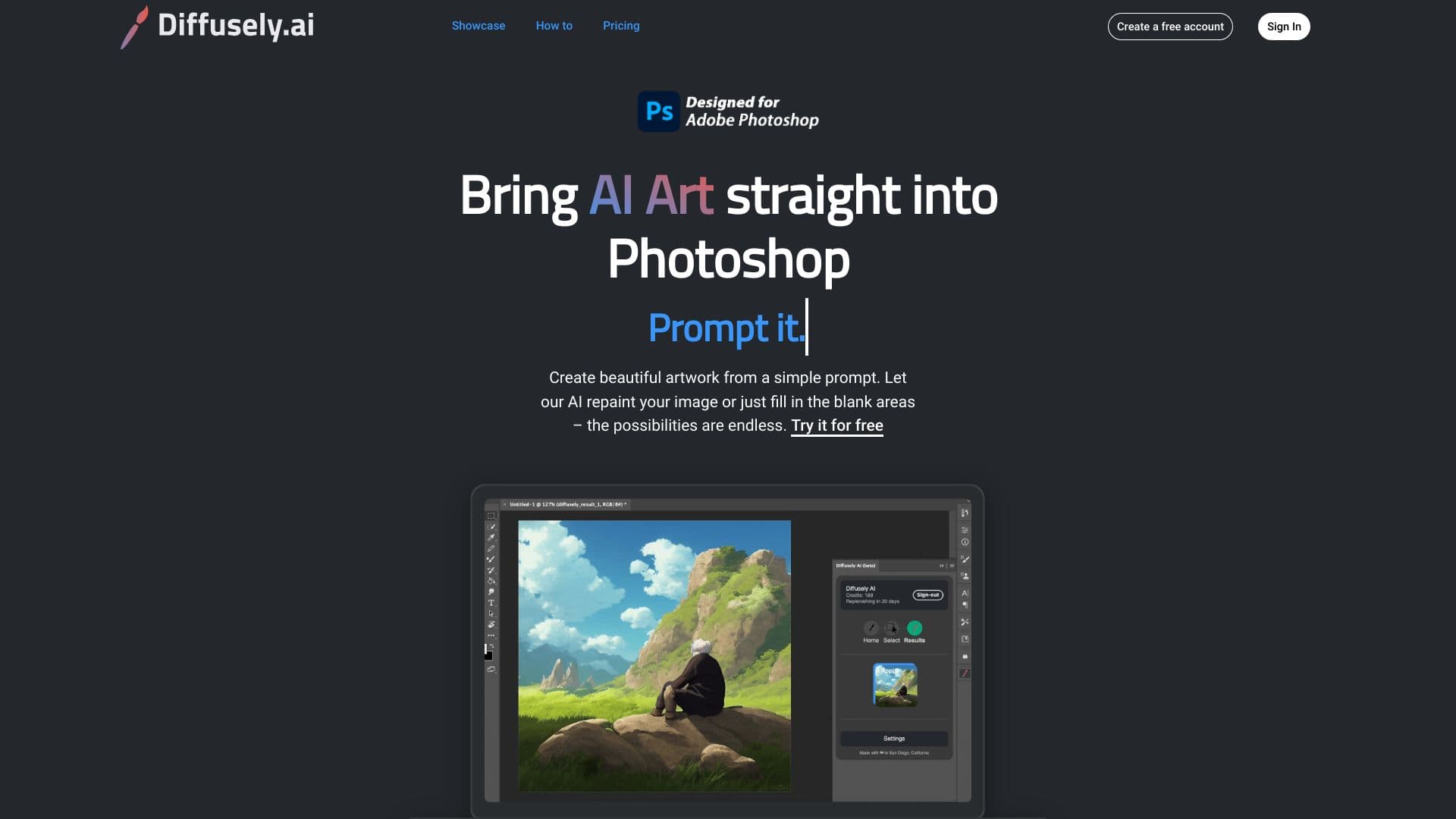 Diffusely | AI Art Photoshop Plugin