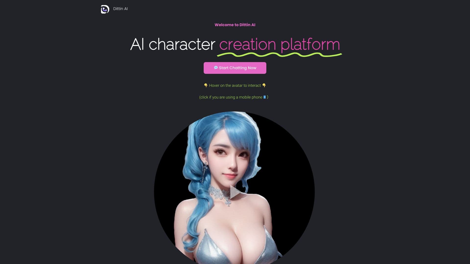 Dittin AI | Alternative To C.ai [nsfw]