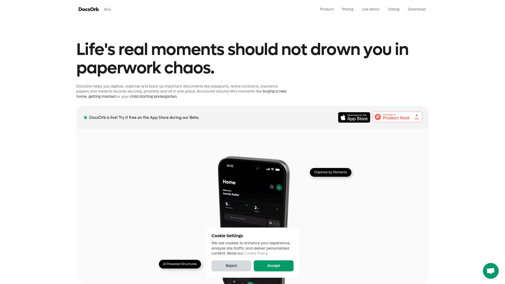 Docsorb: Organise Personal Documents