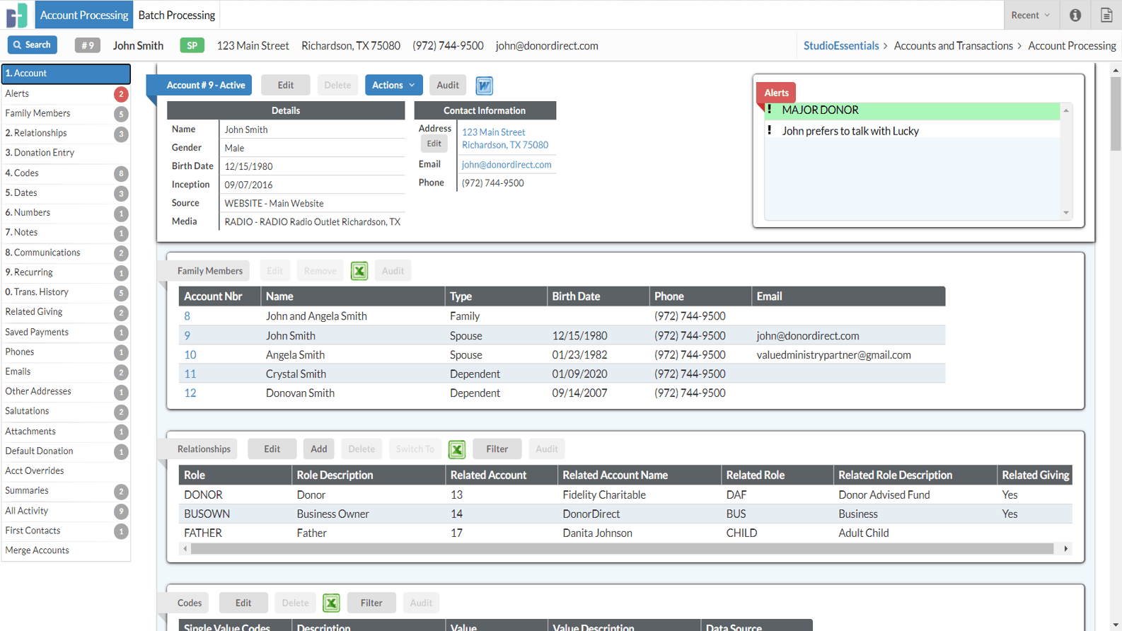 DonorDirect Studio Enterprise