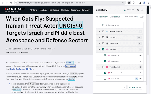 Eclecticiq Threat Scout
