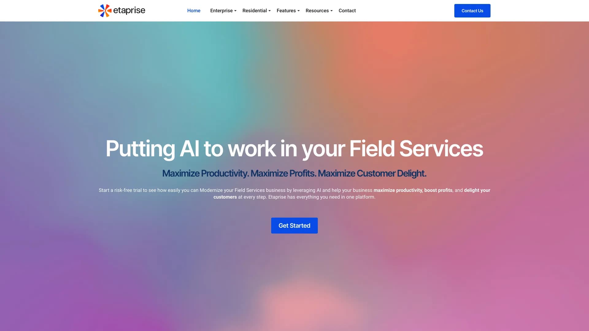 Etaprise Field Service Management