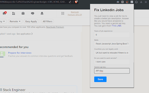 LinkedIn Job Description Summarizer