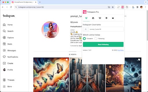 Herramienta Automática de Seguir/Dejar de Seguir