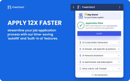 Freshstart - Ai-copilot & Jobs Autofill