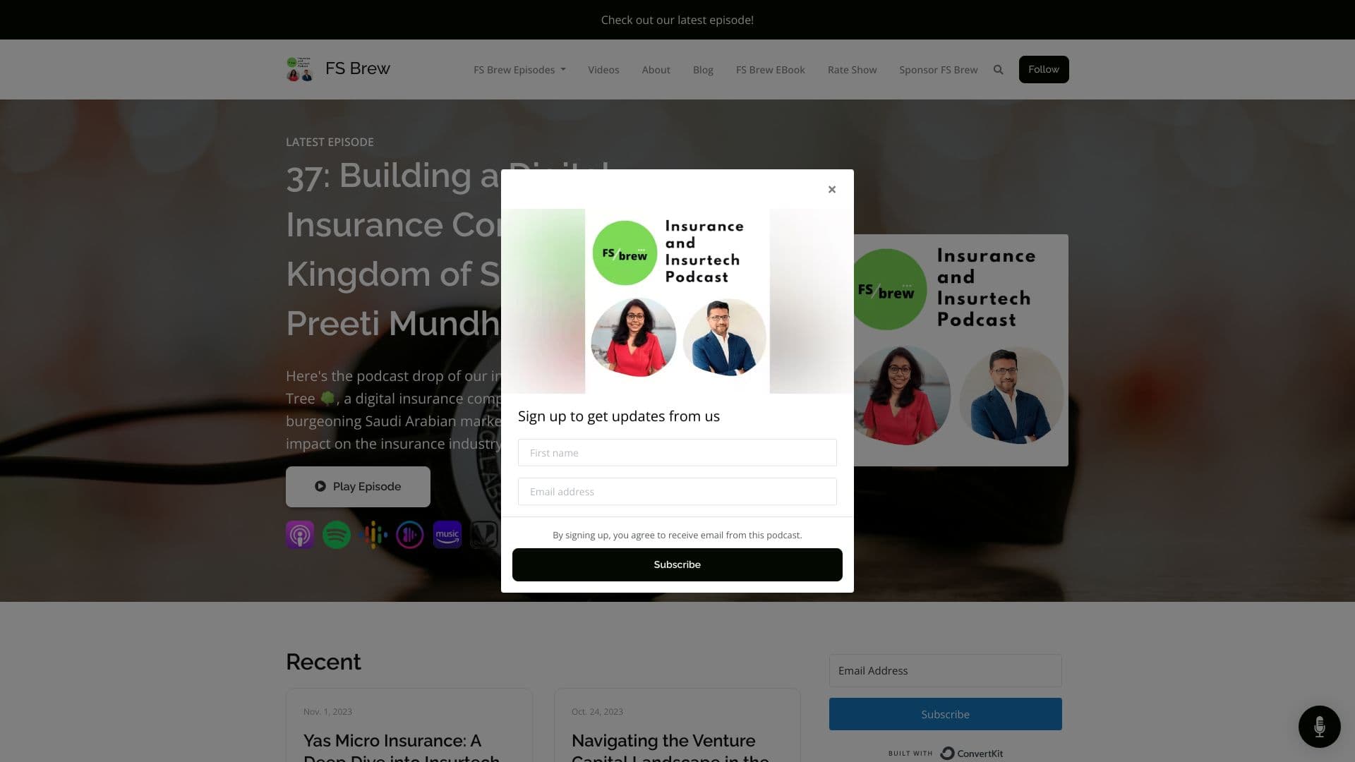 FS Brew Insurtech and Insurance Podcast