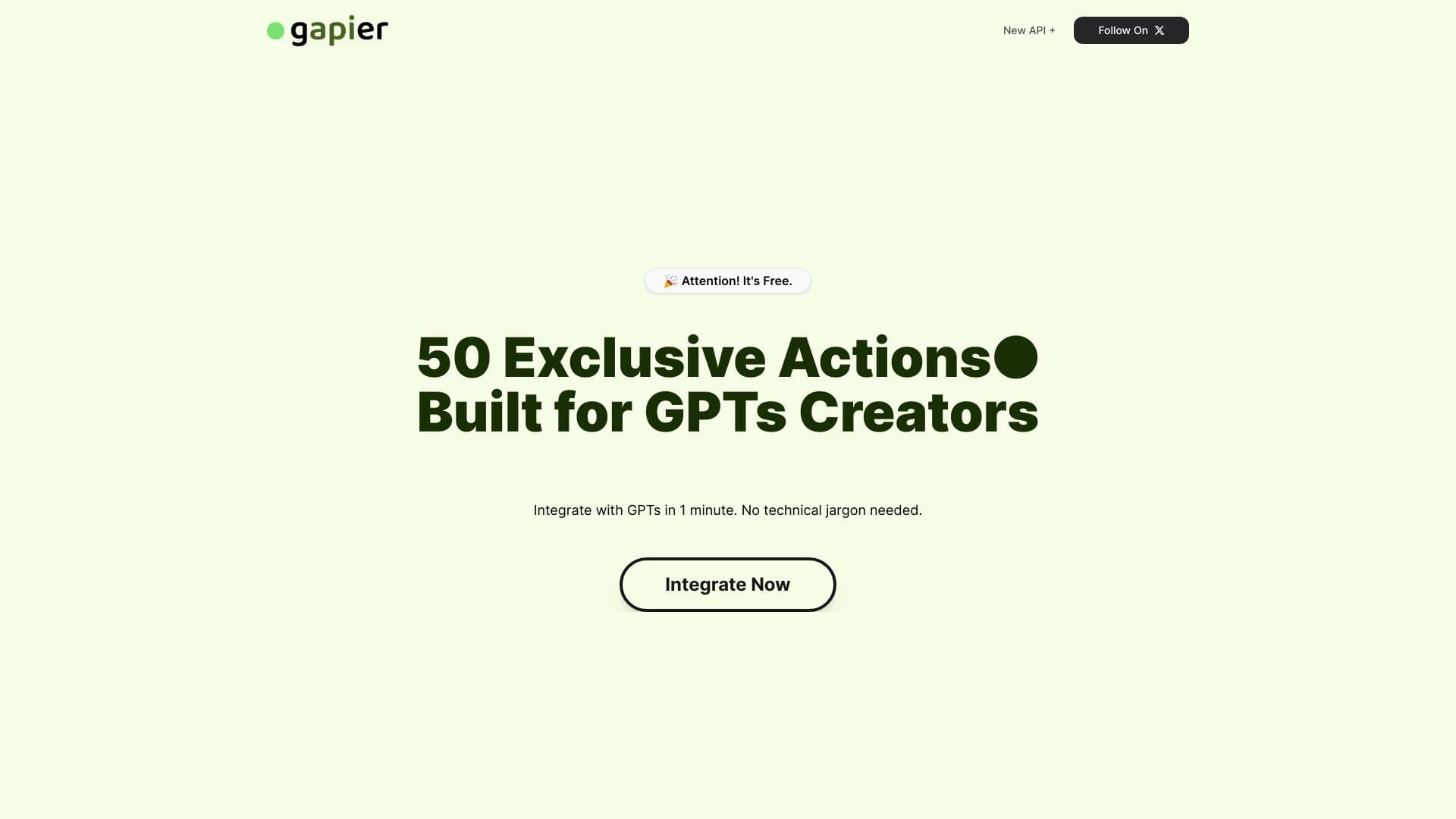 Gapier - Free Gpts Actions Apis