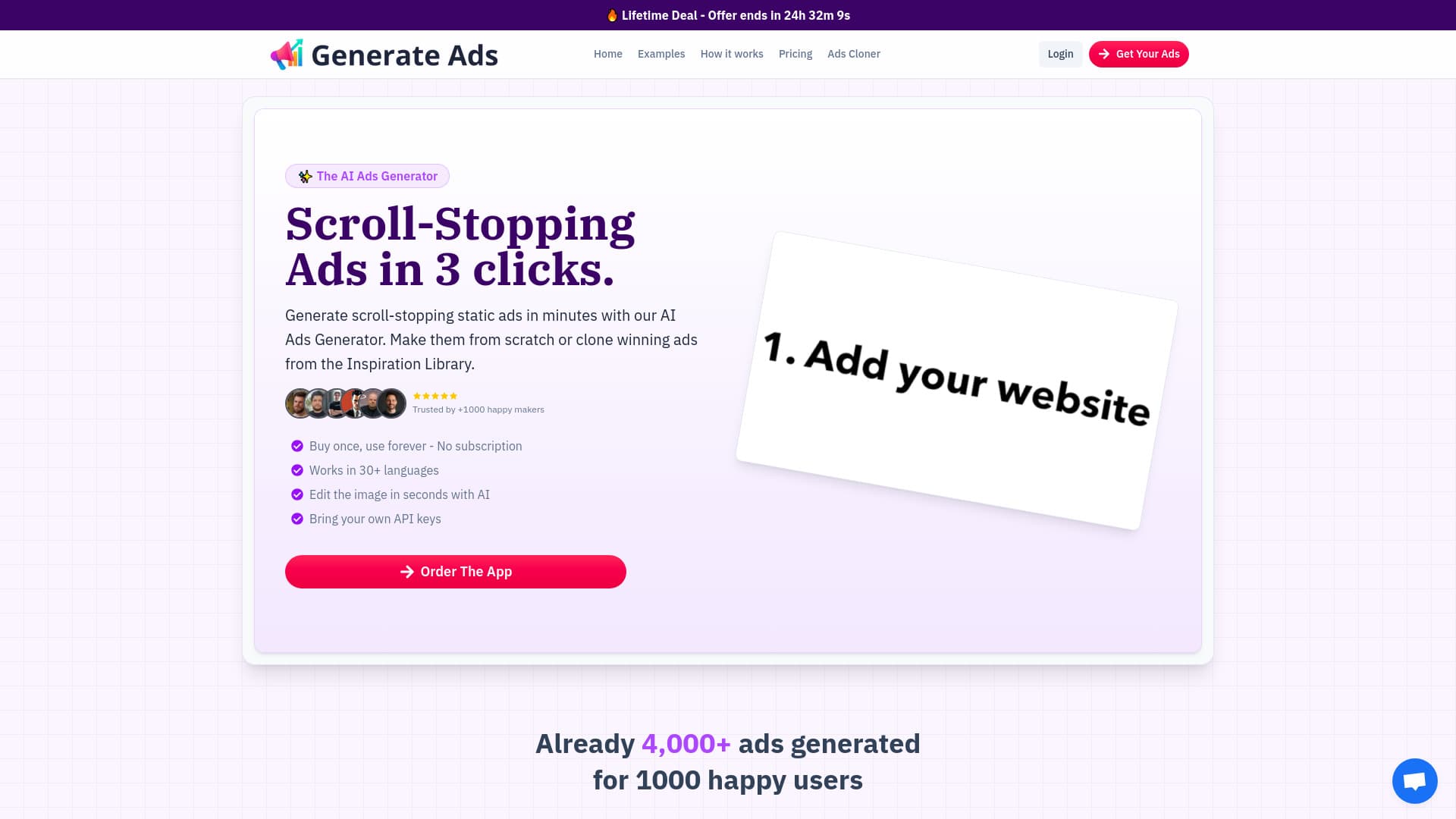 Generate Ads AI