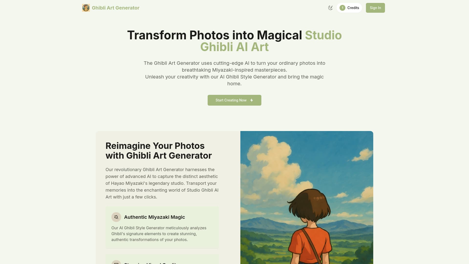 Ghibli Art Generator