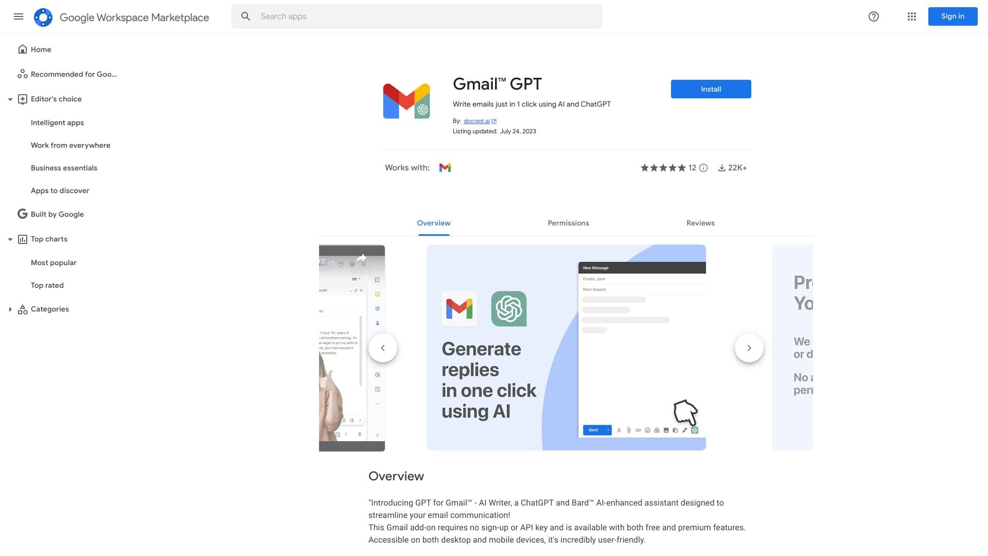 GPT pour GMAIL™ | ChatGPT AI