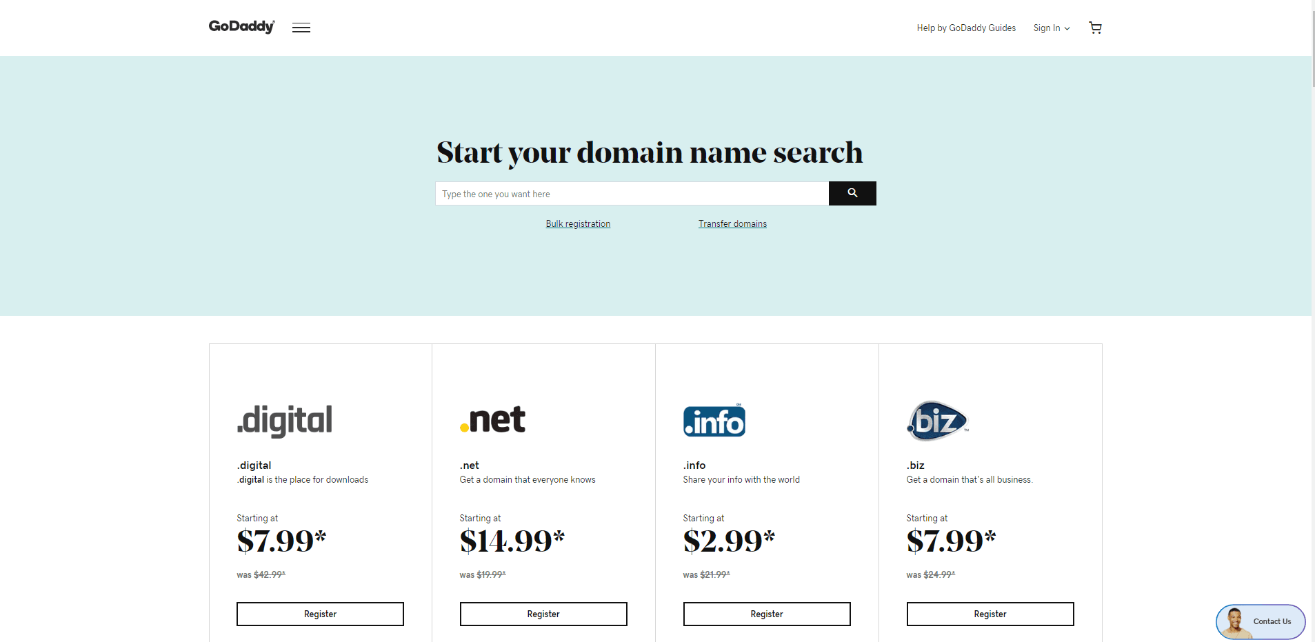 GoDaddy Domains