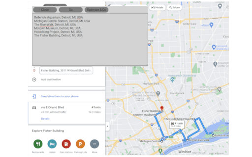 Google Maps Route Optimizer