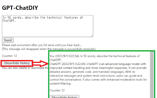ChatGPT API Key Extension