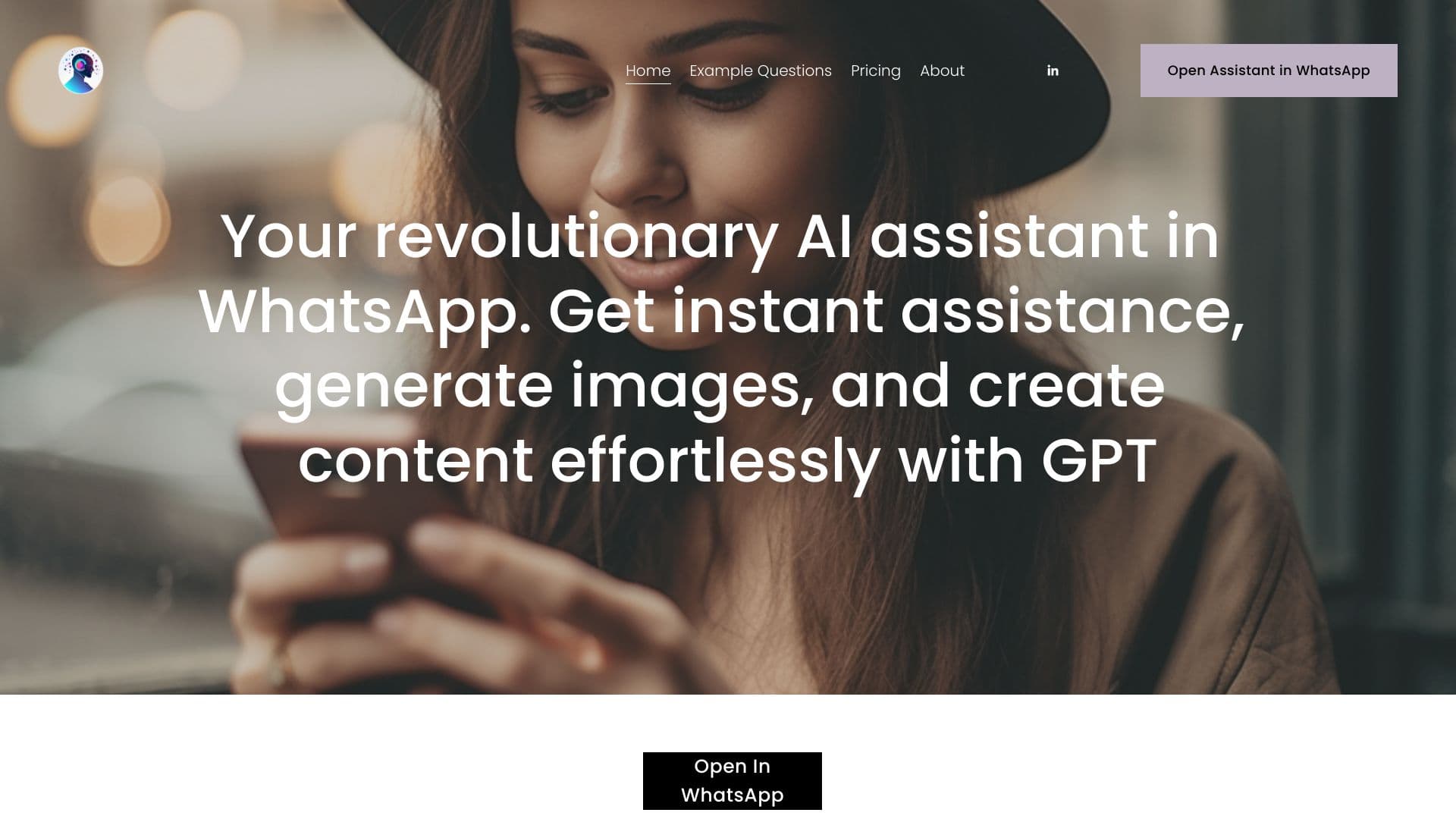 Gpt no Whatsapp com Texto e Imagens