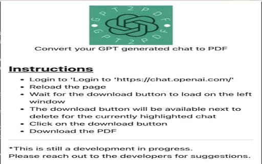 Extensión de Descarga de ChatGPT