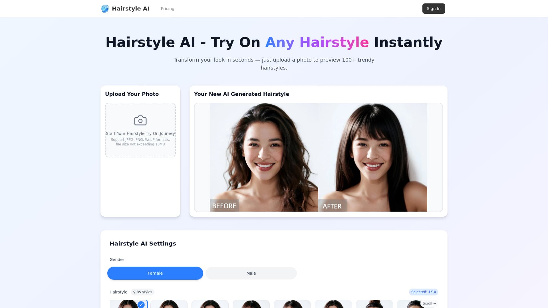 Hairstyle AI