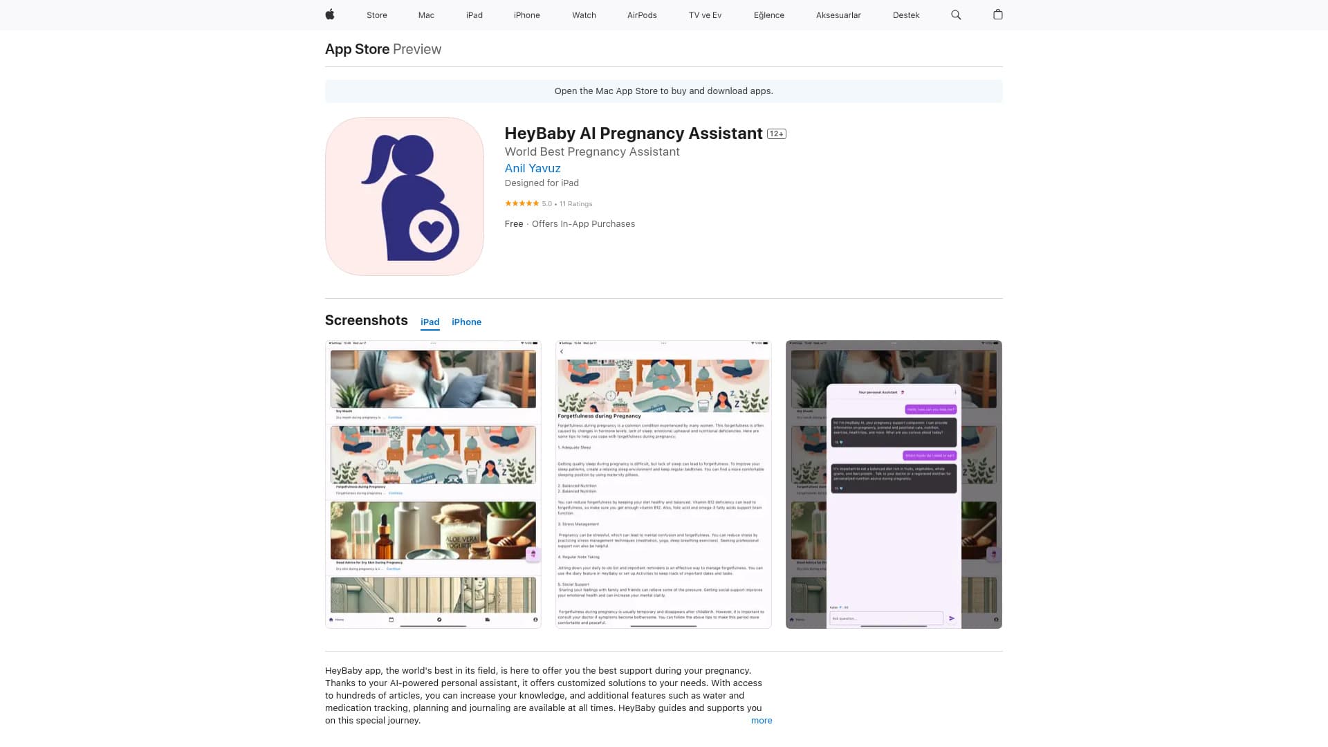 Heybaby AI Pregnancy Assistant