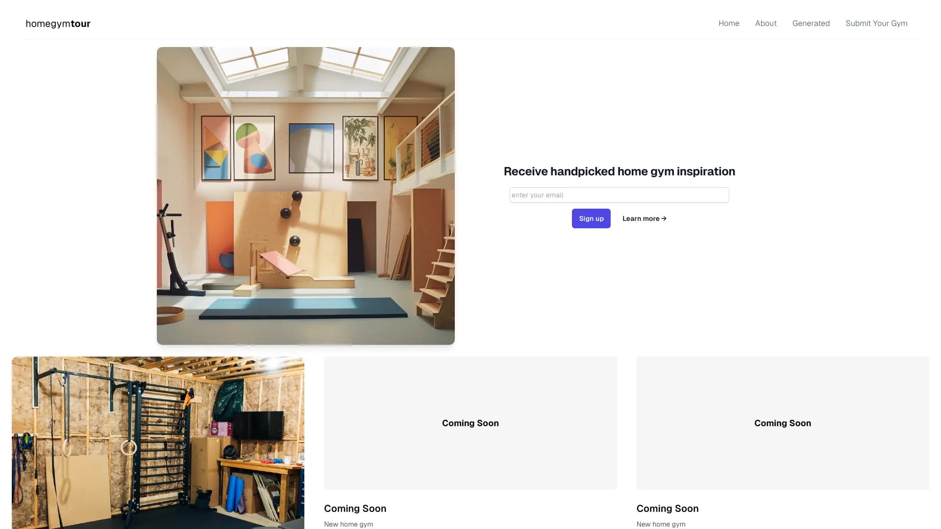 Home Gym Tour (beta)