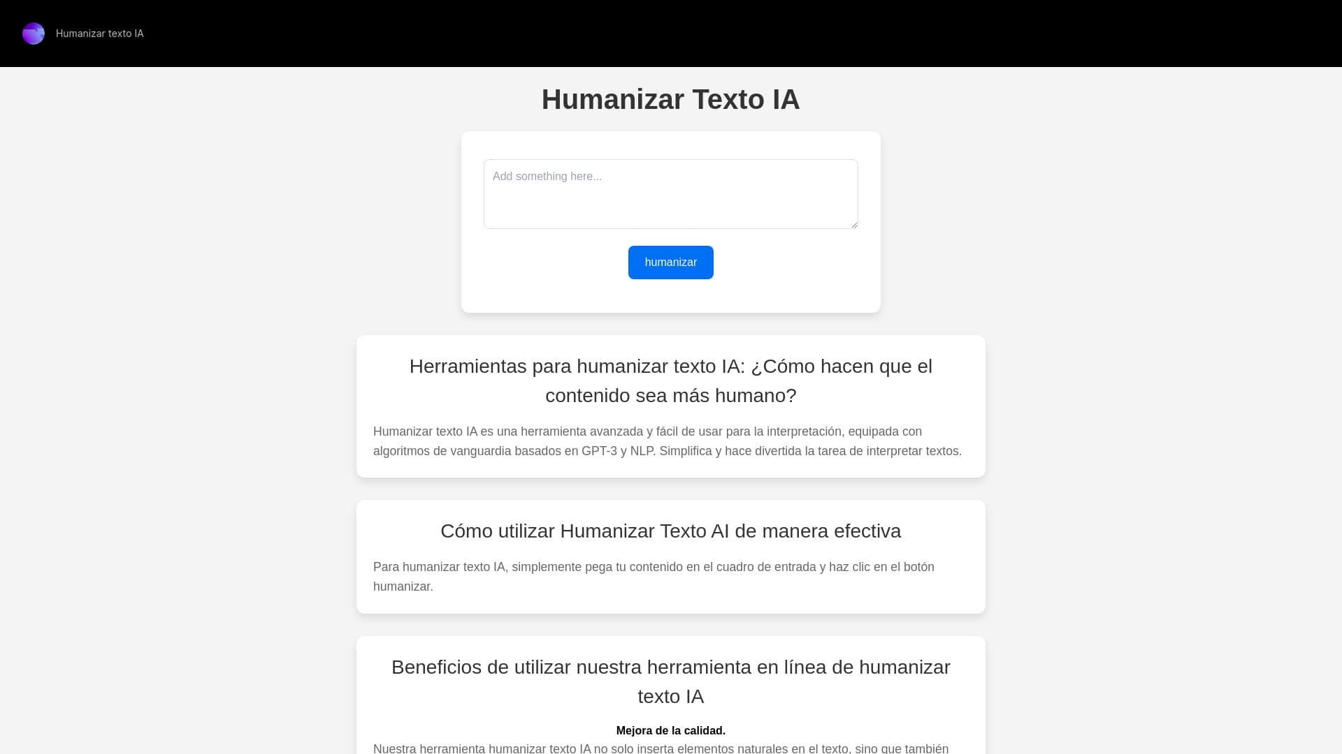 Humanizar Text AI