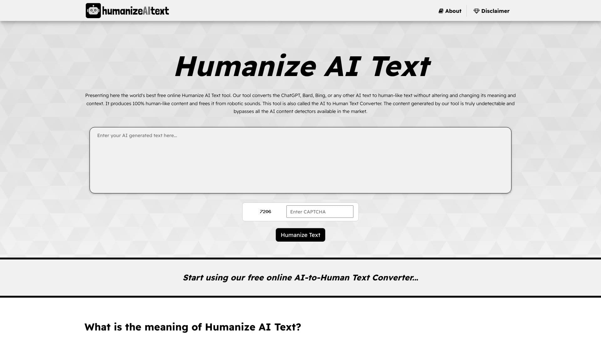 Humanize AI Text AI