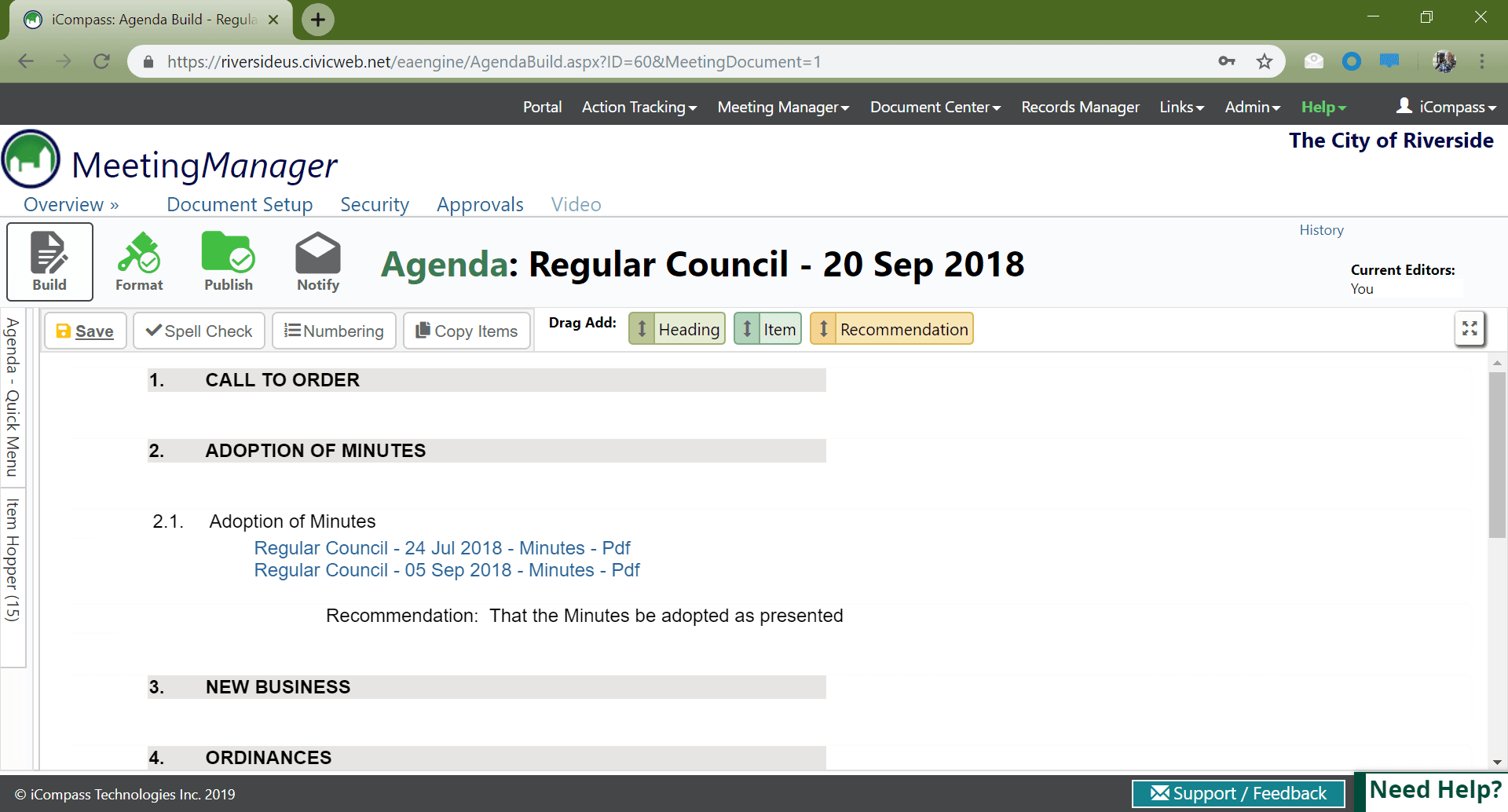 iCompass Meeting Manager