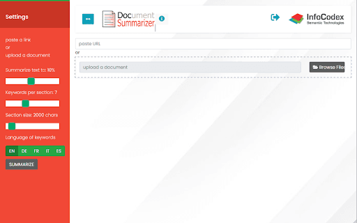 InfoCodex Document Summarizer