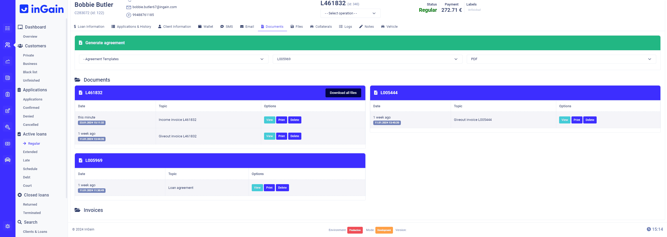 inGain SaaS Loan Management System
