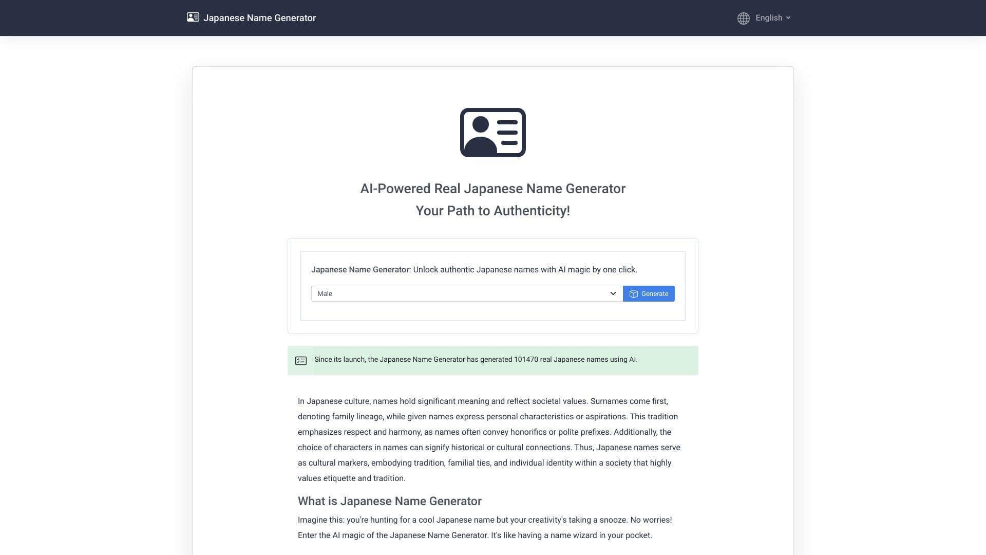 Japanischer Namensgenerator