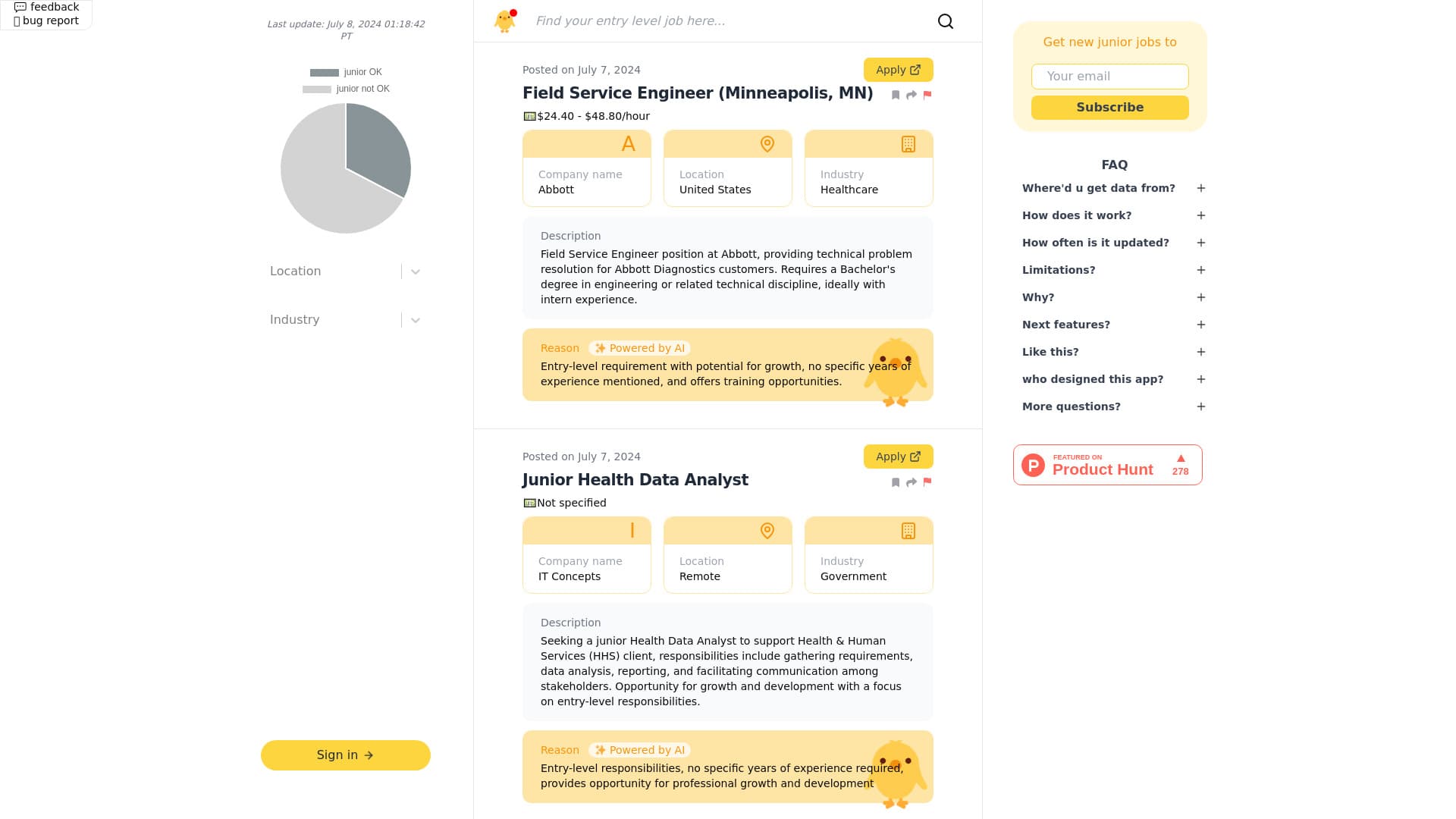 Juniorfreundliche Jobs