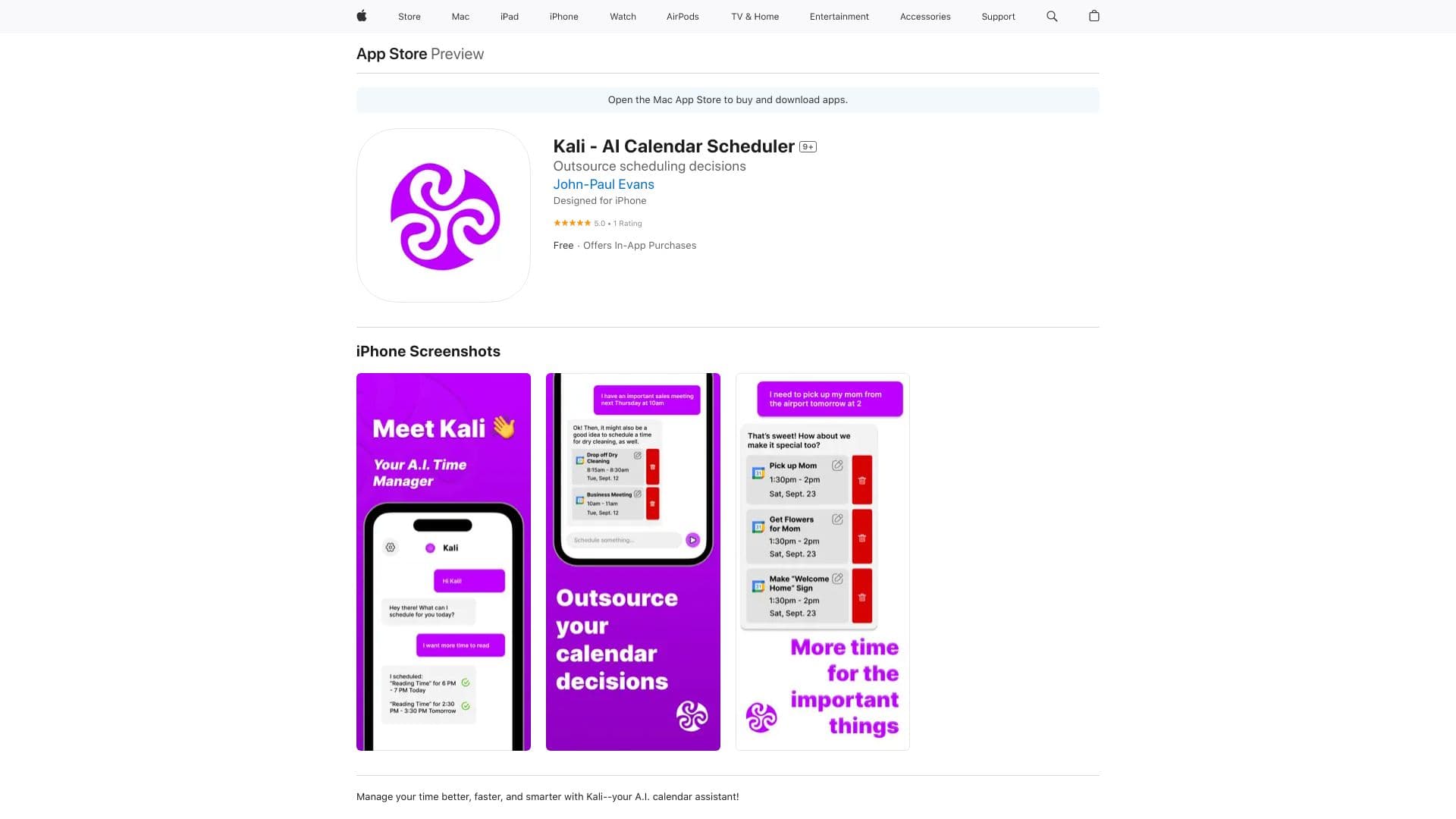 Kali - Agendador de Calendário com IA