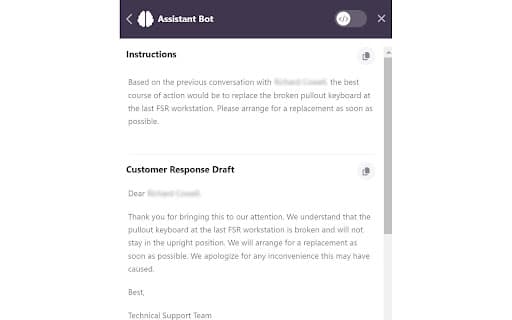 Kayako Agent Assistant Bot