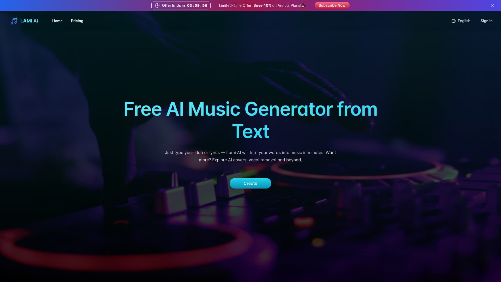 Lami.ai: Free AI Music Generator From Text