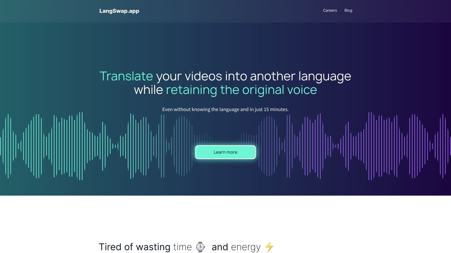 Langswap.app - A Video Translator Tool