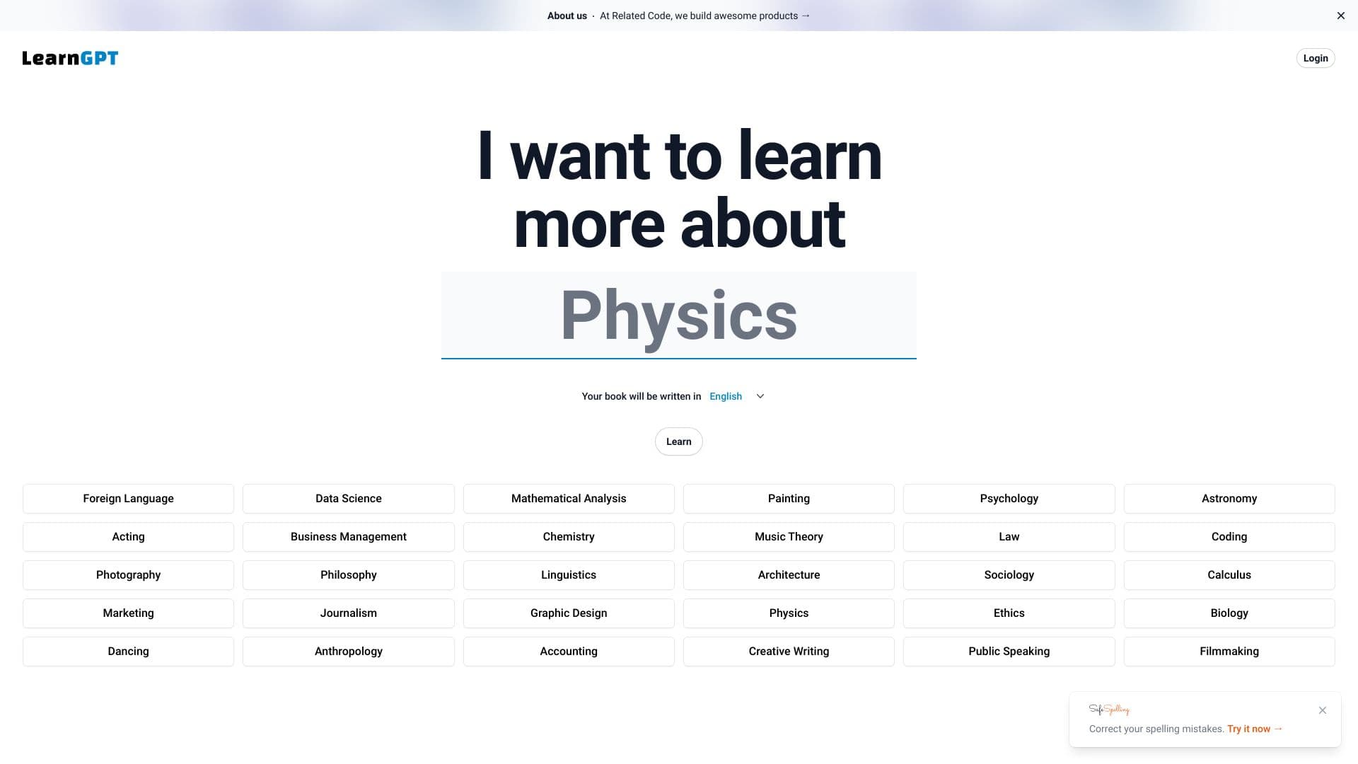 Learngpt: Generate Books On Any Topics