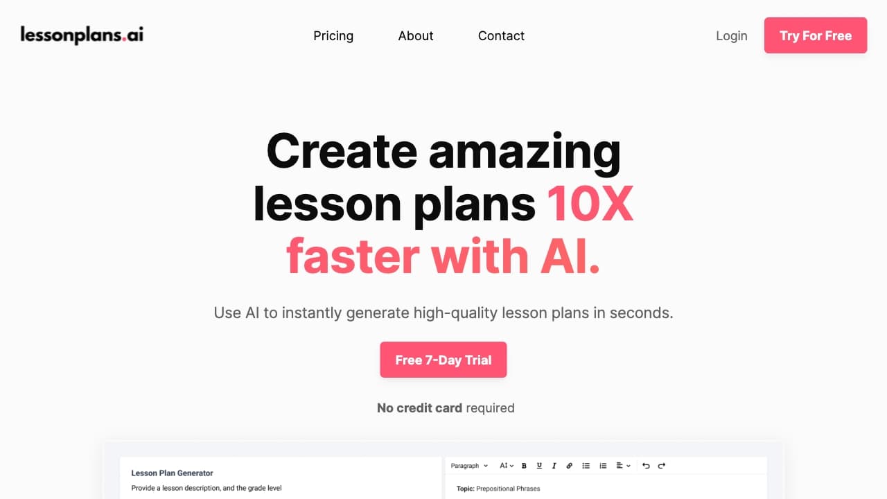 Lessonplans AI