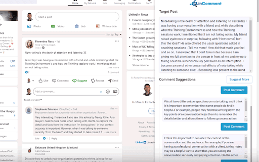 LinkedIn 评论生成器