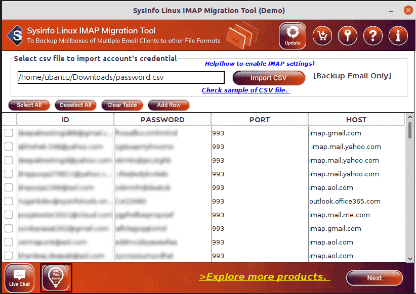 Linux IMAP Migration Tool