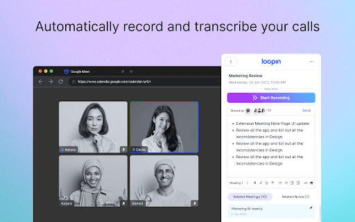 Loopin: Notas de Reuniones con IA