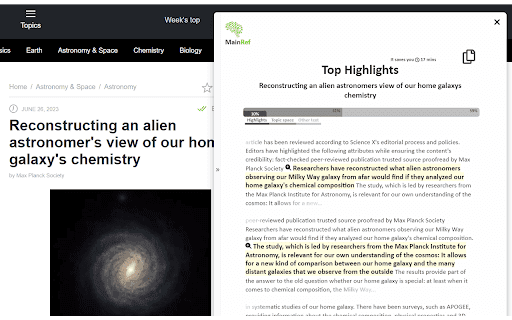 Mainref Text Highlights