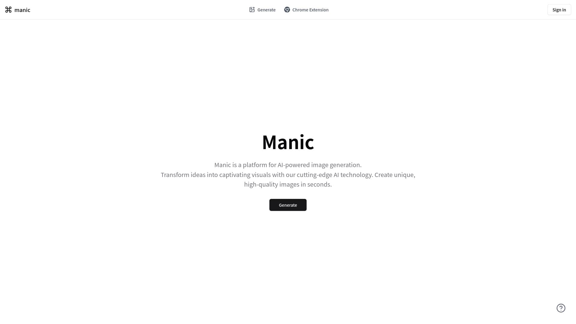 Manic With Image Prompter