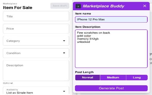 Marketplace Buddy