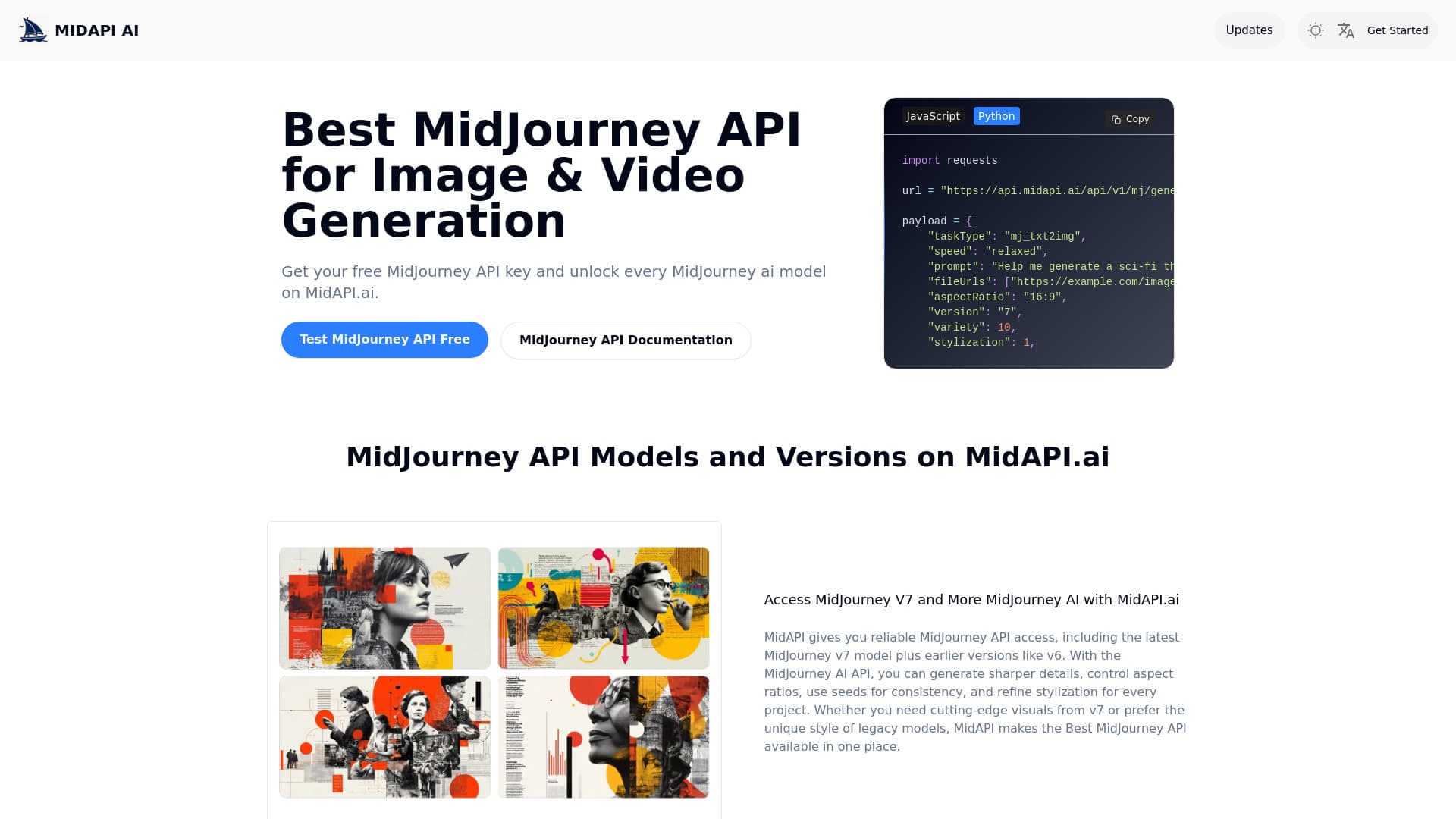 Midjourney API (unofficial)