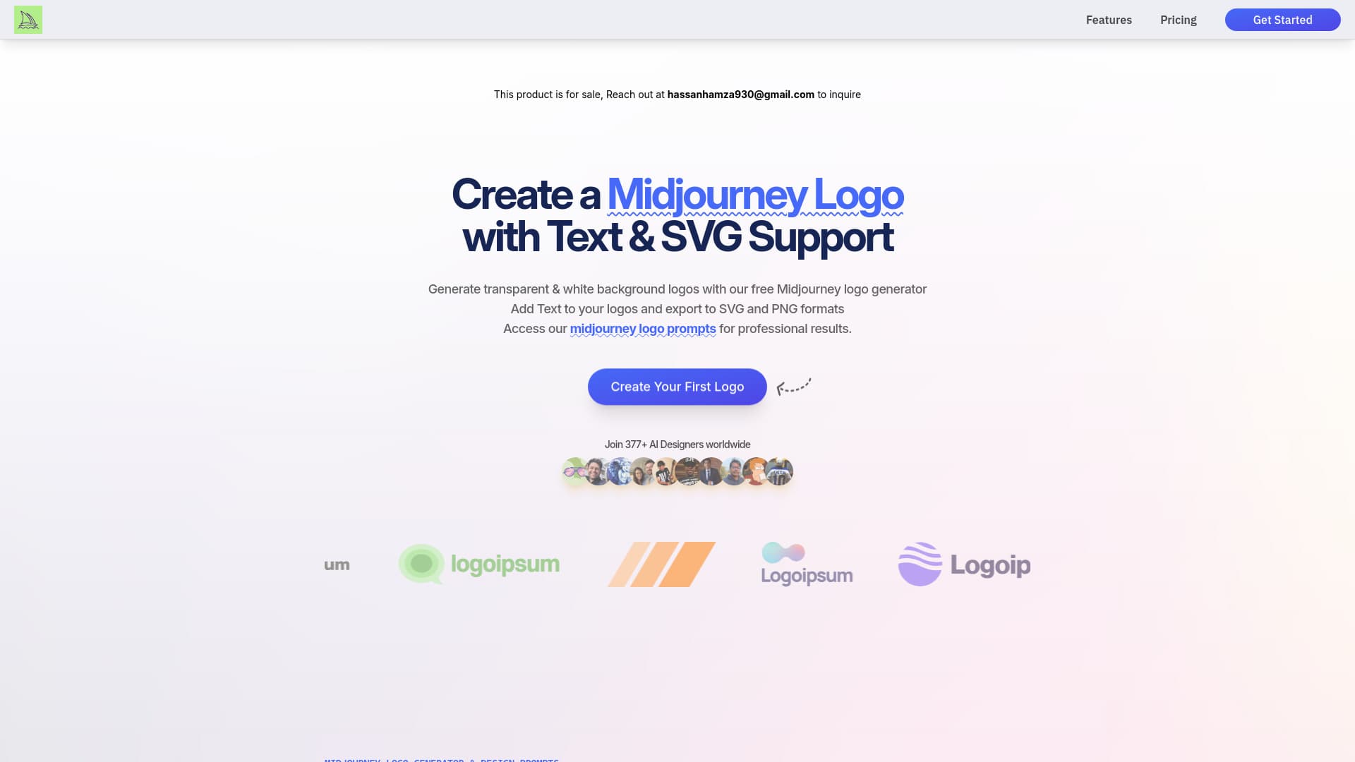 Gerador de Logotipos Midjourney