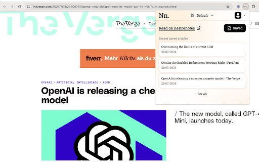 Nestornotes Chrome Extension