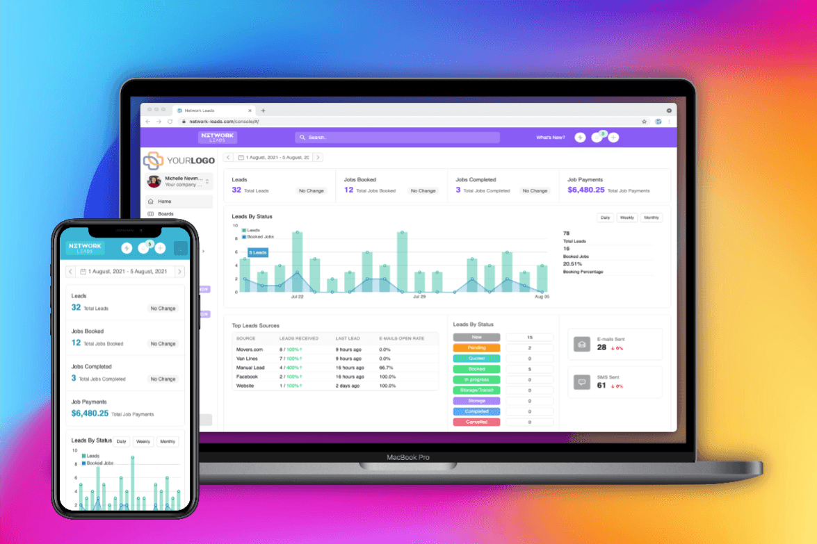 Network Leads Moving Software
