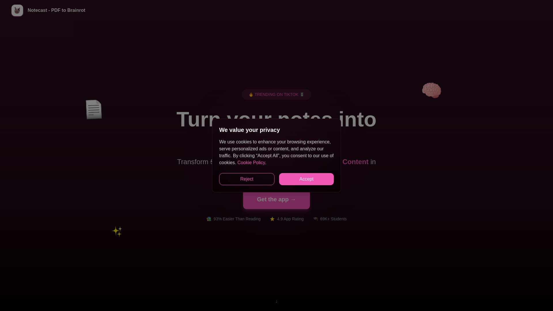 Notescast - Pdf To Brainrot