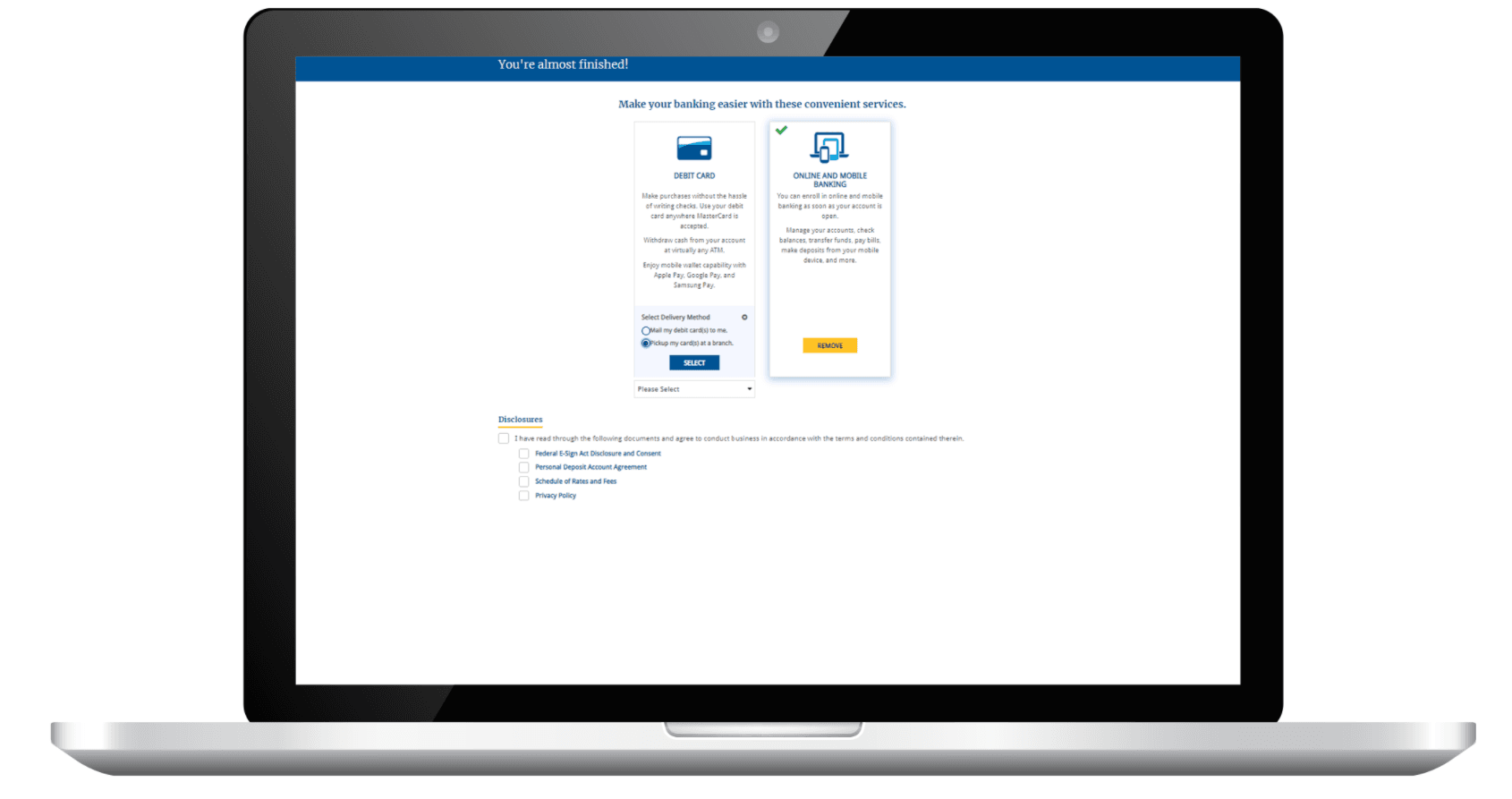 Online Account Opening Software