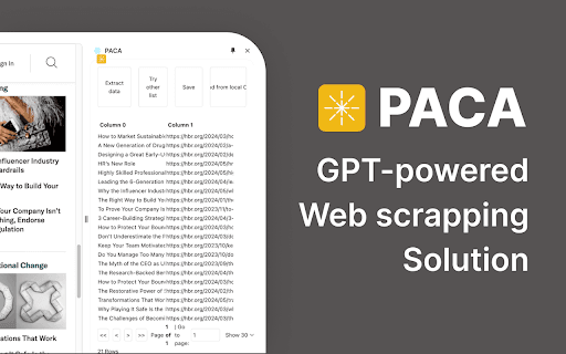 Paca: Gpt-gestütztes Web-Scraping-Tool