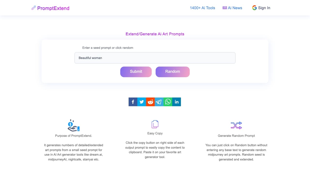 Herramientas de Biblioteca de Indicaciones AI