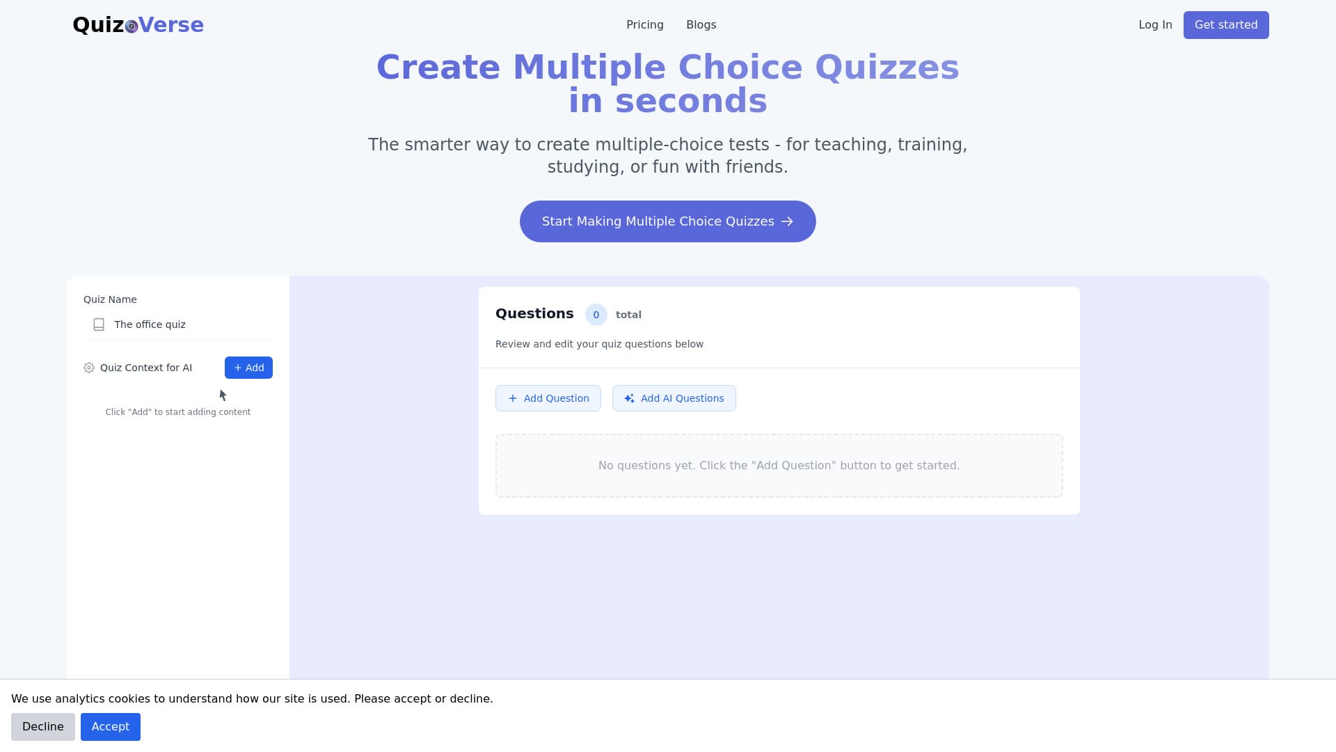 Quizcanvasai